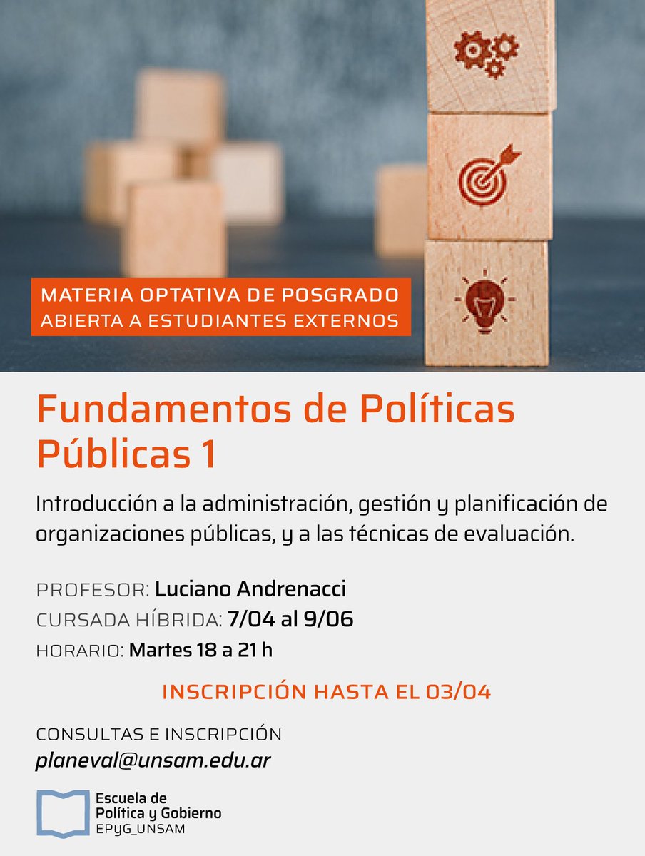 Escuela de Política y Gobierno UNSAM tweet media