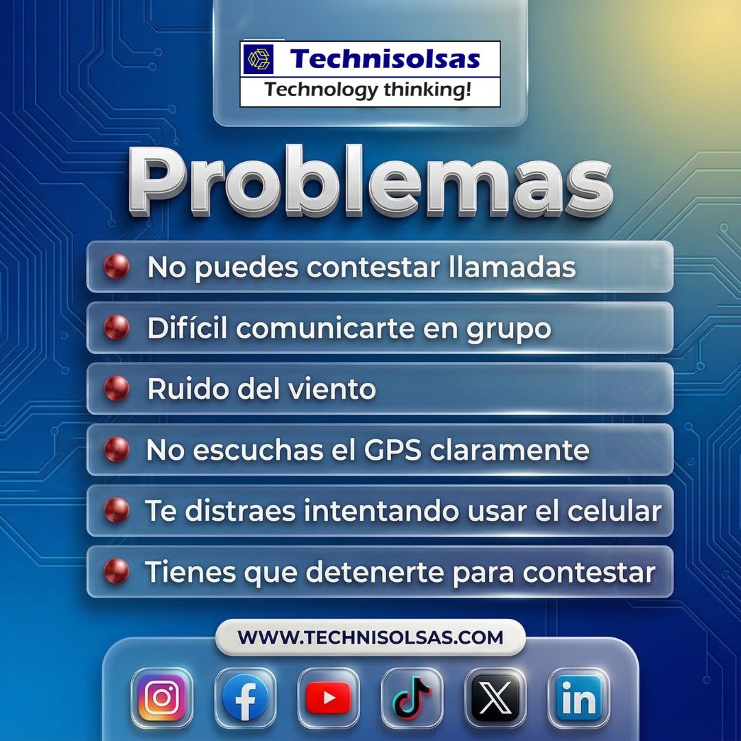 TechniSolSAS's tweet photo. Con el intercomunicador Q58MAX podrás hablar escuchar música y recibir llamadas sin detenerte

🔊 Sonido claro con cancelación de ruido
🔋 Batería de larga duración
🌧️ Resistente al agua
📞 Llamadas, música y GPS en un solo dispositivo

📲 Escríbenos ahora y pide el tuyo

#Tech https://t.co/087qqQHxbL