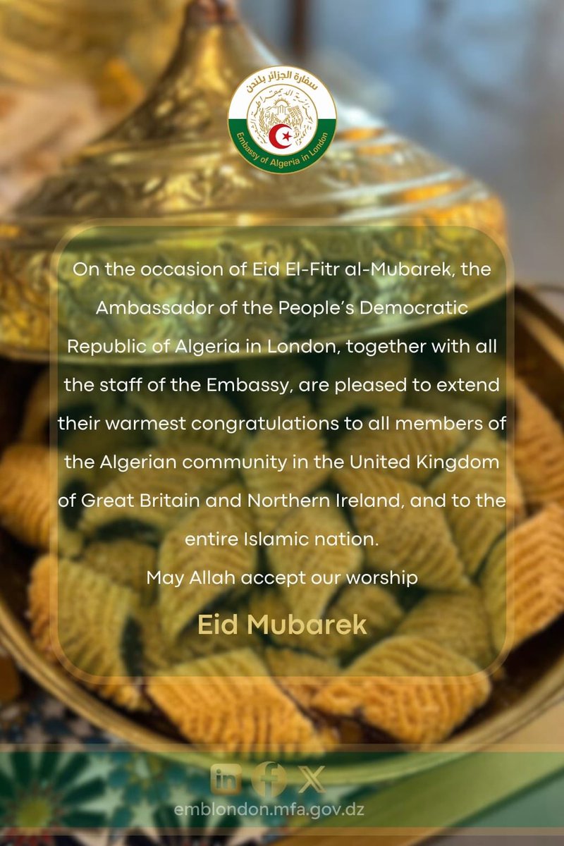 Embassy of Algeria in the UK tweet media
