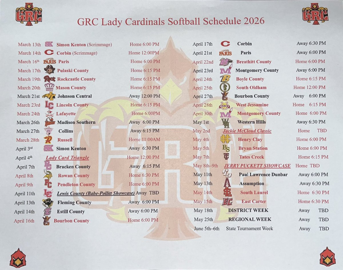 GRC Softball tweet media