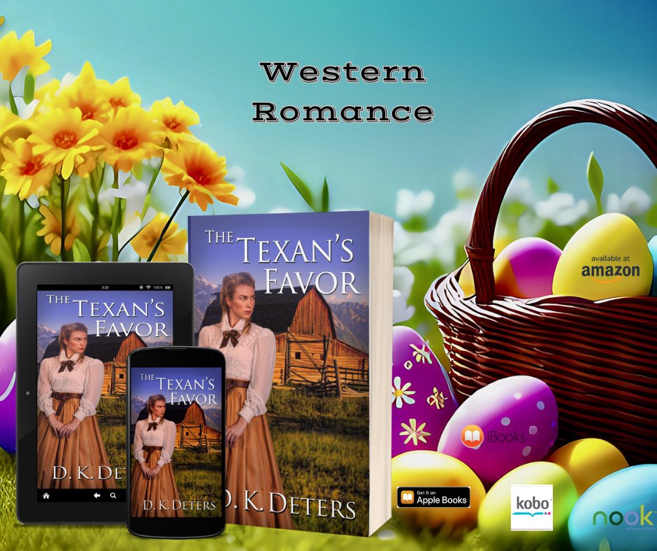 dk_deters's tweet image. The Texan's Favor
“In the Old West, bullets fly and secrets run deep, but love may be the greatest gamble of all."
tinyurl.com/TTF-Amazon-US
#amazon #nook #iTunes #applebooks
#westernromance #historicalromance #western #BookBoost #RomanceReads
