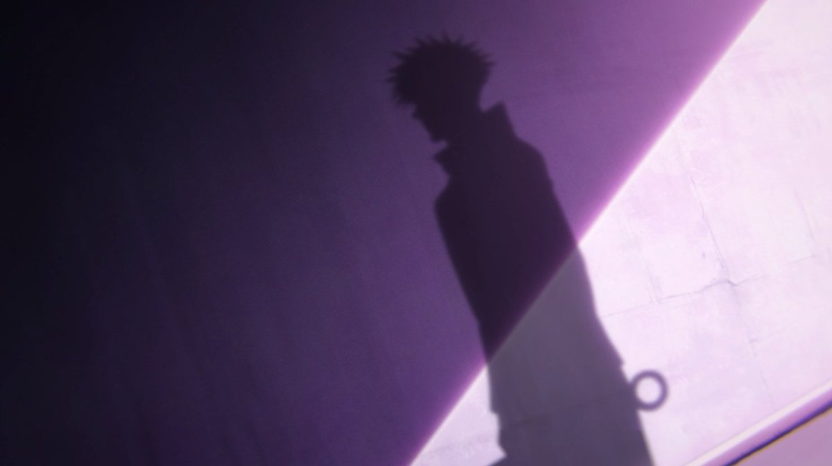 ZDORZI's tweet photo. this entire sequence is so predator/prey coded. imagine zenin head a!megumi hunting down runaway bride o!yuuji like this — using gyokuken to sniff him out, following his tracks, calm and collected as yuuji desperately tries to escape 👀 https://t.co/9x56zLlQMC