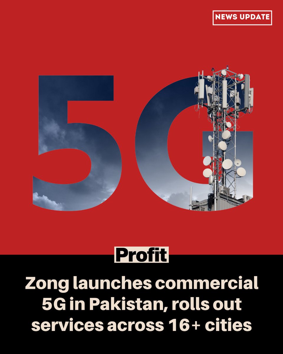 5G goes live: Zong triggers Pakistan’s next connectivity leap.
Read more at:profit.pakistantoday.com.pk/2026/03/19/zon…