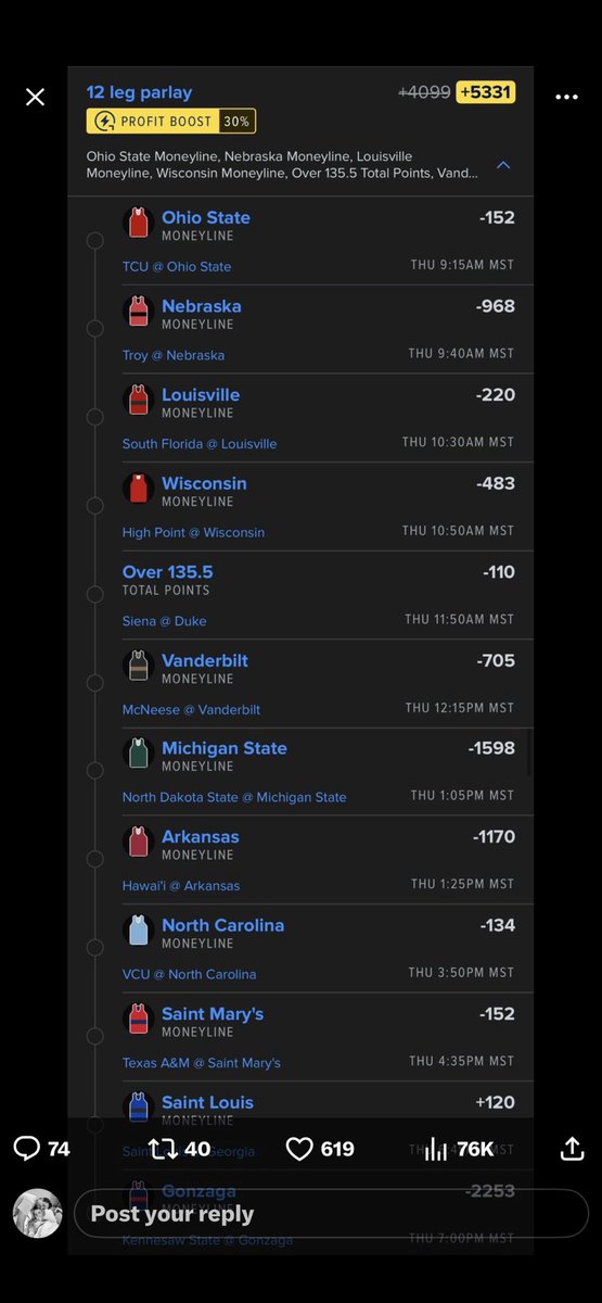 TannerC03's tweet photo. @FDSportsbook @YEAHHHHBUDDYYYY @FanDuel https://t.co/I29wkBwTBZ