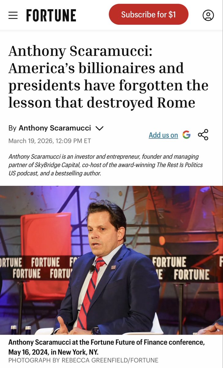 Anthony Scaramucci tweet media