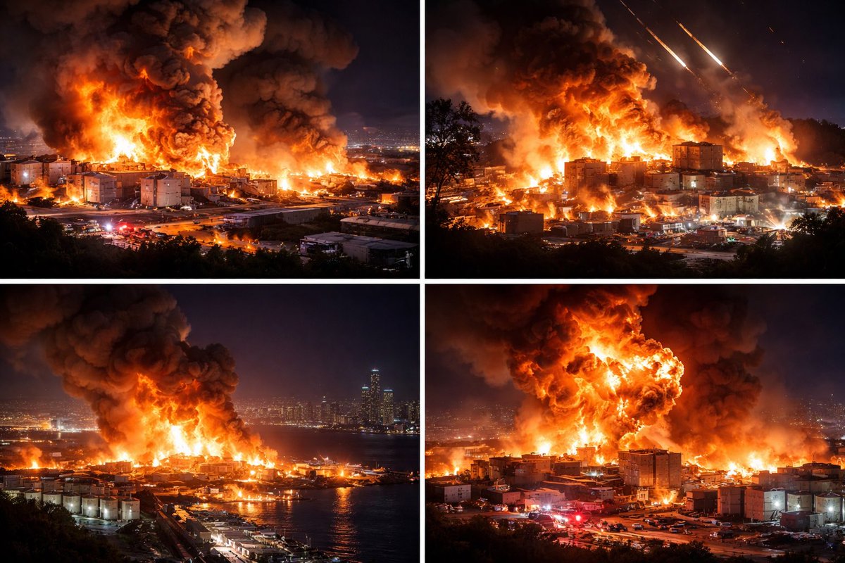 🚀🇮🇷🇮🇱 NOW: Industrial &amp; military facilities are BURNING in Tel Aviv &amp; Haifa