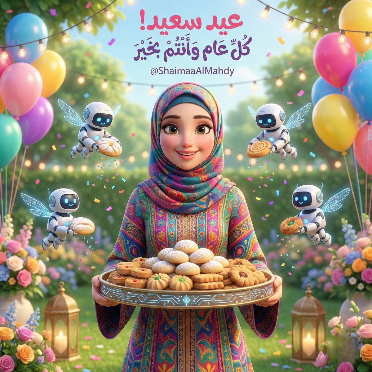 Shaimaa_Almahdy's tweet photo. ✨ كل عام وأنتم السعادة التي تملأ العيد 💛
بمناسبة عيد الفطر المبارك، أسأل الله أن يتقبل منا ومنكم صالح الأعمال 🤍
أتمنى لكم أيام مليانة فرح، وضحك من القلب، ولحظات حلوة مع أهلكم 🥰
عيدكم مبارك، وكل سنة وأنتم بألف خير 🎉🎈

#عيد_مبارك #عيد_الفطر #كل_عام_وأنتم_بخير#شيماء_المهدي https://t.co/QOeJI5kiSk