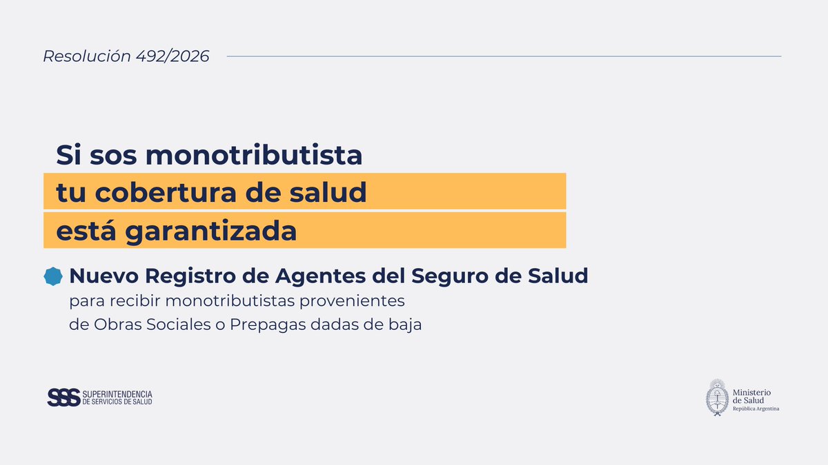 🇦🇷 Superintendencia de Servicios de Salud 🇦🇷 tweet media