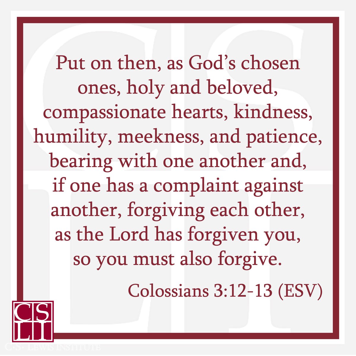 C.S. Lewis Institute tweet media