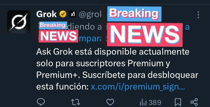 Gracias a Dios.
Ya vamos a dejar de leer ese poco de subnormales escribiendo sobre cualquier tuit random:
GROK esto es cierto?