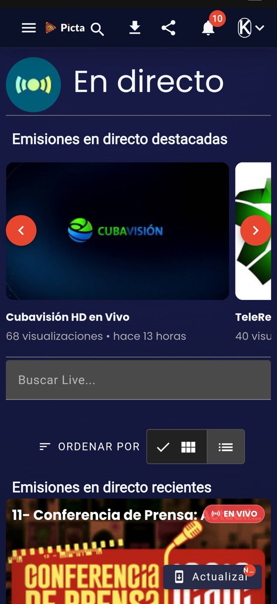 kevincastro112's tweet photo. Desde @Empresa_Z17 nos complace en anunciar que ya están disponibles los canales HD de la @tv_cubana en nuestra plataforma #Picta. Trabajamos en poner la Radio Nacional. Paso a paso apostando por nuestra soberanía tecnológica. @MINCOMCuba https://t.co/zCV0v52Pvj