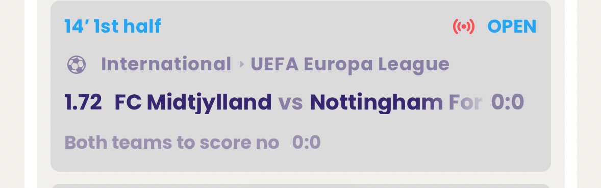 voetbalfan1993's tweet image. Both teams to score NO. €1.72 !!! #notthingham