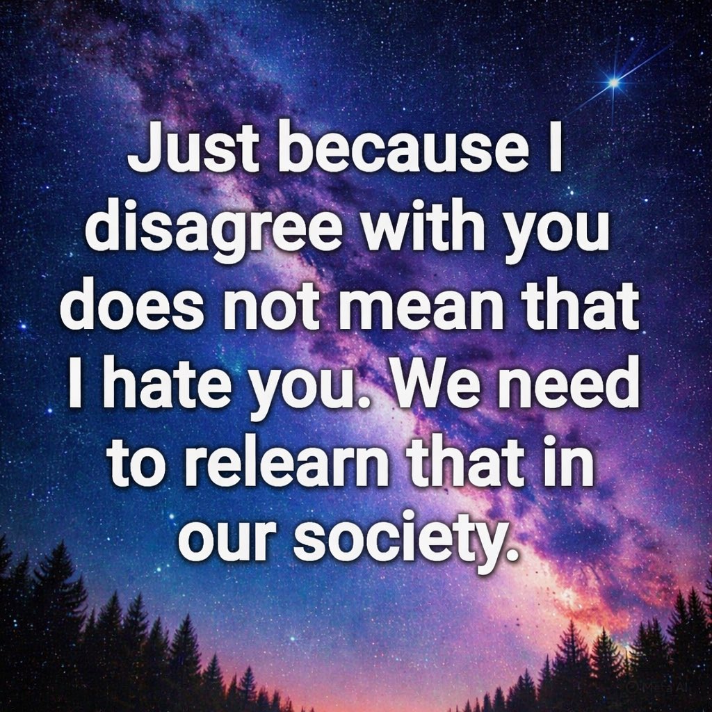 We’re allowed to agree to disagree.