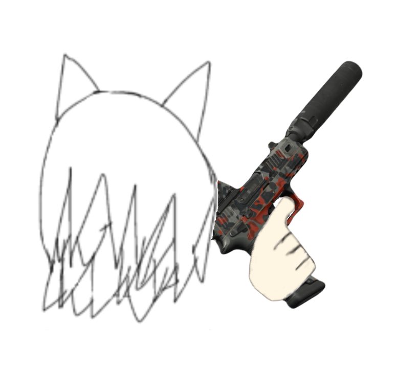 kyoukoch's tweet photo. 新しい立ち絵 
JAGER 45を持つ焼チャ https://t.co/gP5nKNoWEy