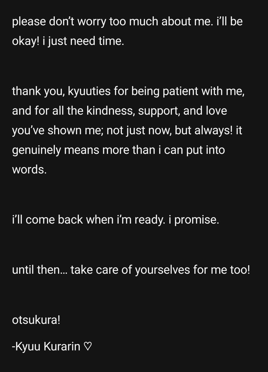 Kyuu Kurarin 🎀 HIATUS tweet media