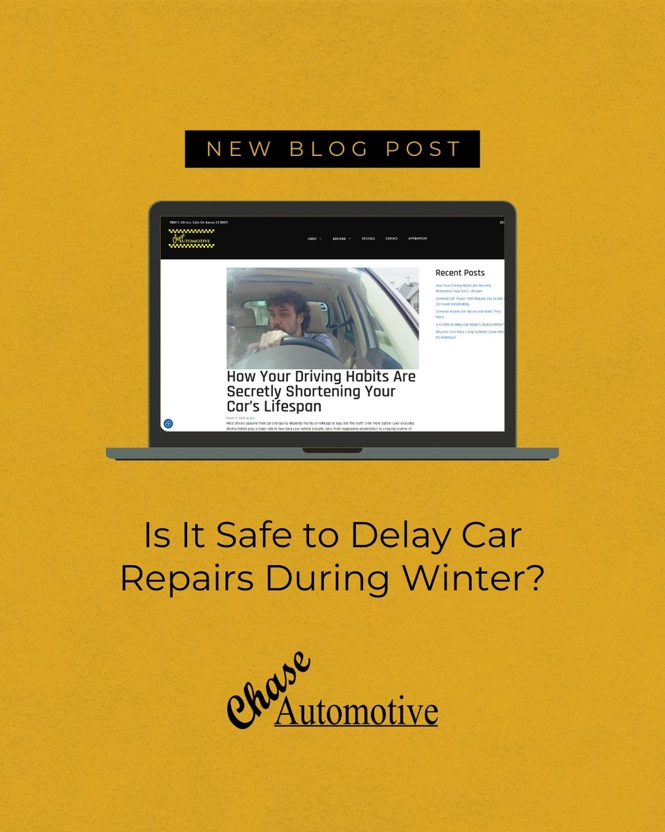 ChaseAutomotive's tweet photo. 🚗 Hard braking, quick acceleration, skipping oil changes, and short trips shorten your car's life. Drive smarter! 

👉 Read more: https://t.co/kTLSQGltI0 https://t.co/3FrcOCmr6o