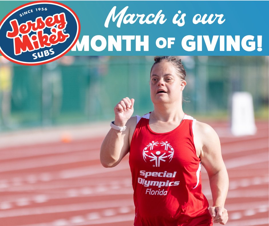 officialSOFL's tweet photo. Run, don’t walk, to @jerseymikes and grab your favorite sub! When you round up or donate at the register, you’ll be supporting more than 85,000 athletes all across the state! ❤️

#jerseymikes #asubabove #inclusivesports https://t.co/wBIkbKDPD9