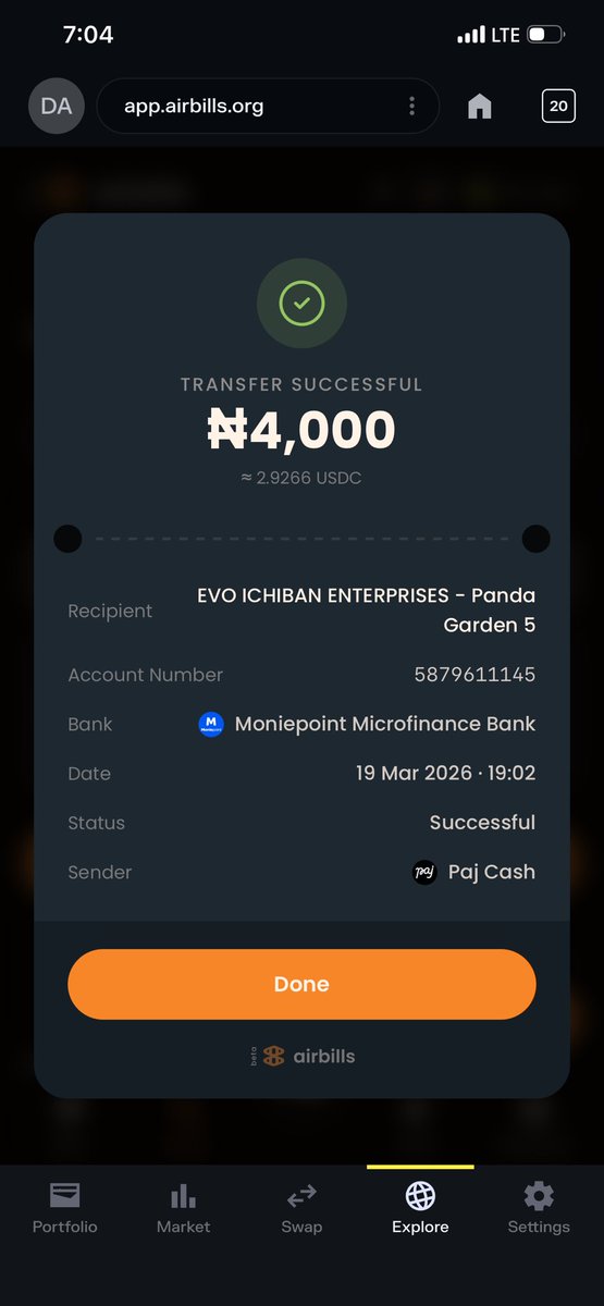 dark_airbills's tweet photo. Just grabbed a drink at EVO in Nnewi, paid instantly with @airbillspay Orbit 🔥 Seamless. Fast. https://t.co/nZoCHdH6YK