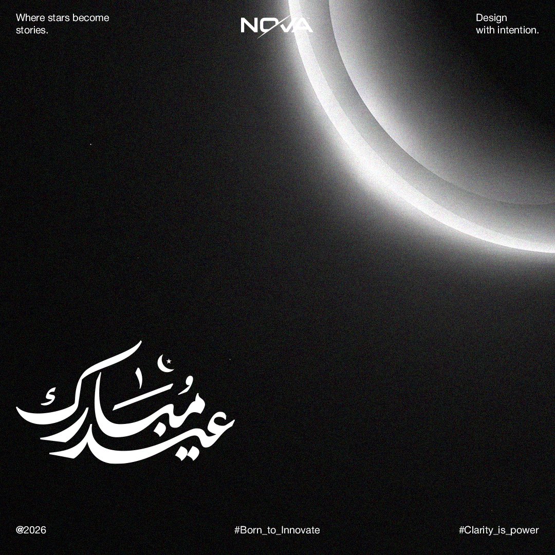 novaxcreative's tweet photo. May this Eid bring you peace, joy, and good times.

Eid Mubarak.

#Nova #marketingdigital #marketingagency #ksa #advertising https://t.co/rC91hulcR3