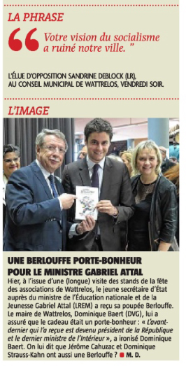 DeBattrelos's tweet photo. 26 ans du Macron-iste Dominique Baert à Wattrelos... Nord Eclair 03/02/2019 Pdt ces 26 ans, Baert a largué 2 adjoints des finances Eliane Rusquart &amp; Kamel Khiter. Leur crime : Ils étaient contre l'endettement. Réfléchissez ! #Municipales2026 #Lille Roubaix #HautsdeFrance https://t.co/PAVjLEANPS