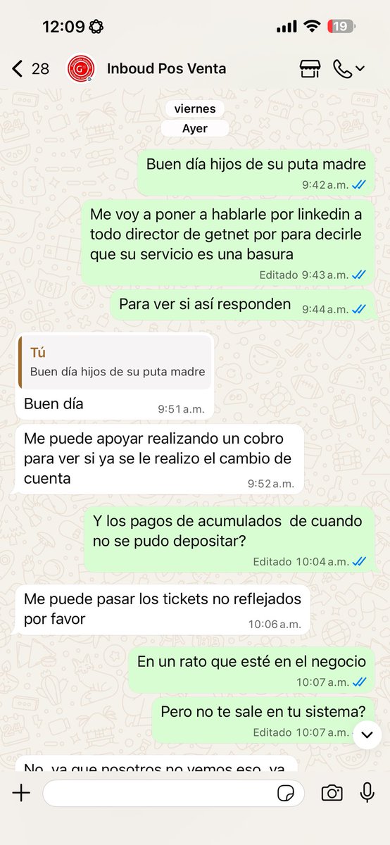 dementecruel's tweet photo. Hasta ayer que les escribí con groserías contestaron.
Pero de nada sirve porque me pidieron los ticket ( de un registro que ellos tienen ) y resultó que estaban borrosos para ellos https://t.co/pYJZFP8ev4
