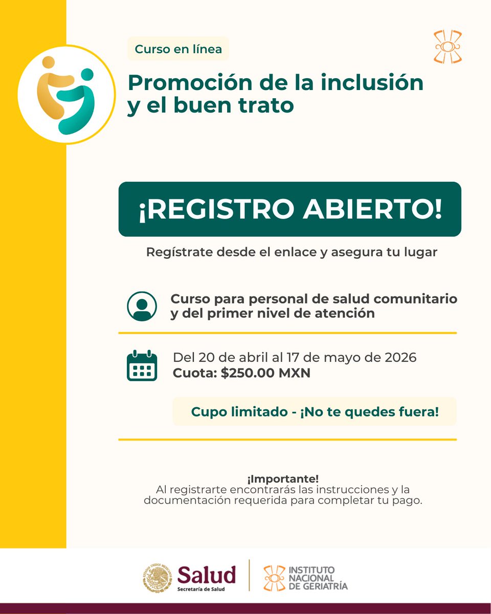 Instituto Nacional de Geriatría - México tweet media