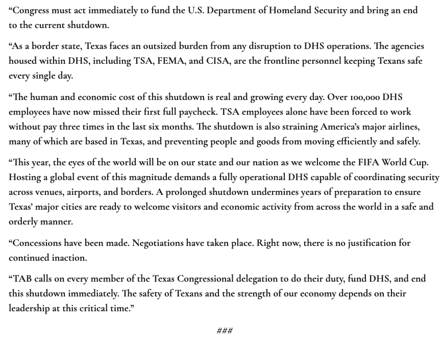 Texas Association of Business tweet media