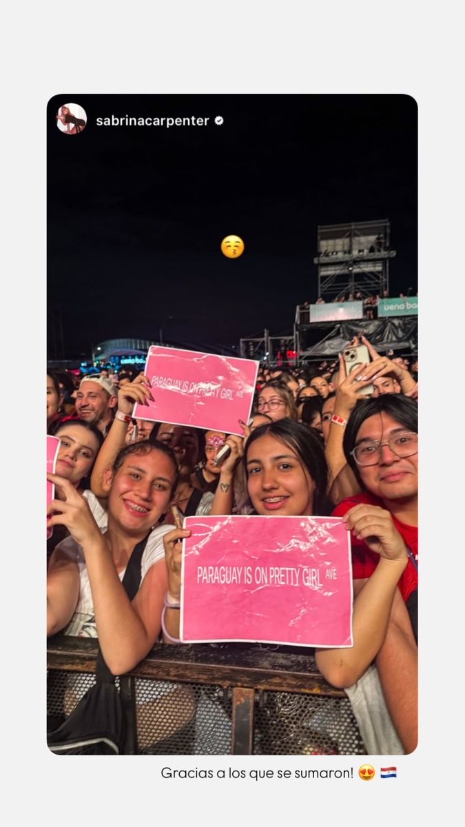 Paraguay en la portada! Amamos 😍🇵🇾  #sabrinacarpenter #Asunciónico2026 #paraguay