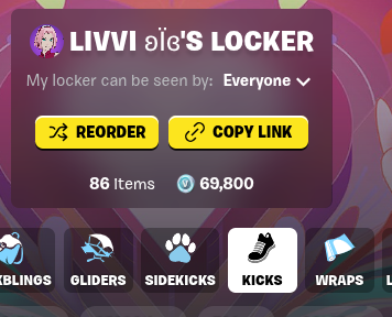 loveelivvii's tweet image. ouuuu imma be at 90 kicks once all of these come to shop and imma be at like 50 or something sidekicks