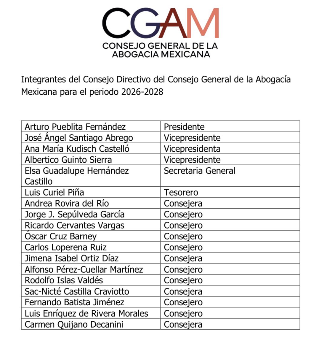 Consejo General de la Abogacía Mexicana tweet media