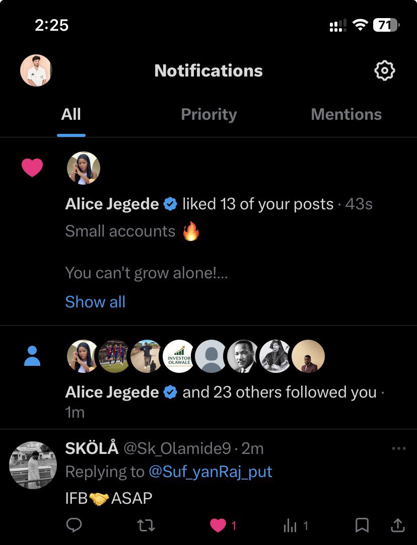 Following back tweet media