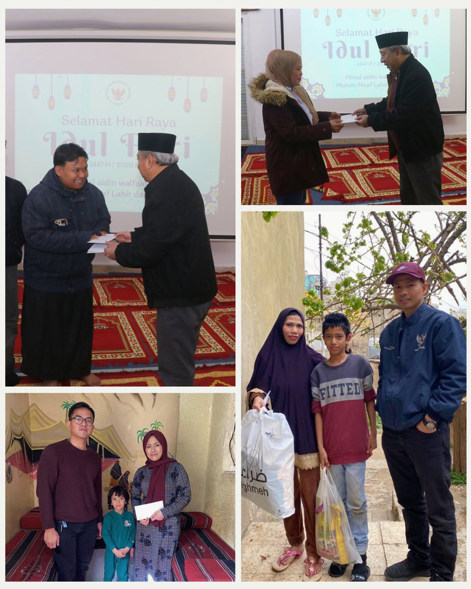 INAinAmman's tweet photo. Panitia Zakat Fitrah KBRI Amman telah menyalurkan 39 paket zakat fitrah kepada para mustahik (19/3). Bantuan berasal dari zakat, infak, dan sedekah WNI di Yordania sebesar JOD 1.881 serta 10 kg beras. Diharapkan membantu mustahik jelang Idulfitri. 🤲✨ https://t.co/NDJhG3YaZC