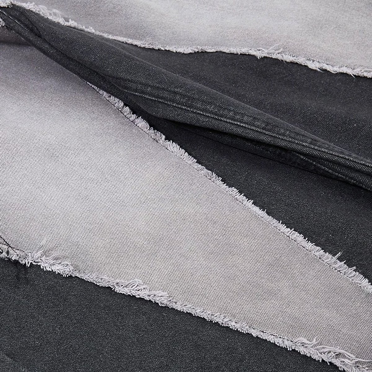 cloutcollection's tweet photo. 'Shard' Frayed Wide Leg Denim Jeans