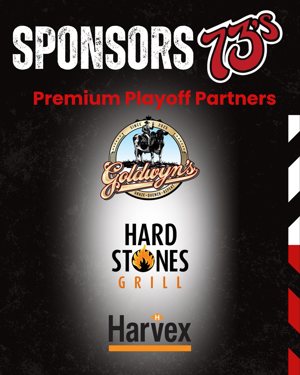 THANK YOU!
We want to say thank you to our Premium Playoff Sponsors Goldwyns Kemptville <a href="/HardStonesGrill/">Hard Stones Grill</a> and Harvex
