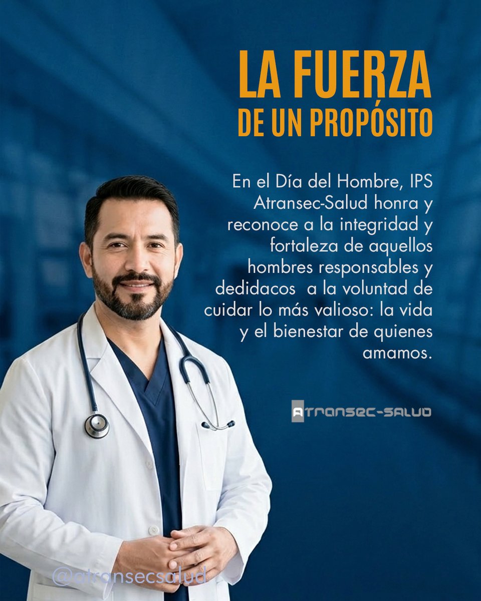 atransecsalud's tweet photo. En el Día del Hombre, IPS Atransec-Salud reconoce el valor de quienes, con responsabilidad y propósito, trabajan por el bienestar de su entorno. 
#DíaDelHombre #Compromiso #Bienestar #Risaralda https://t.co/8X3MocSSqK