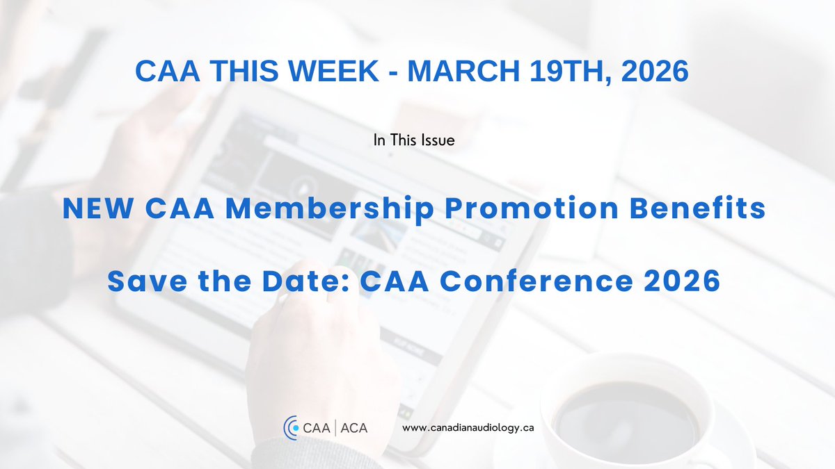 Canadian Academy of Audiology tweet media