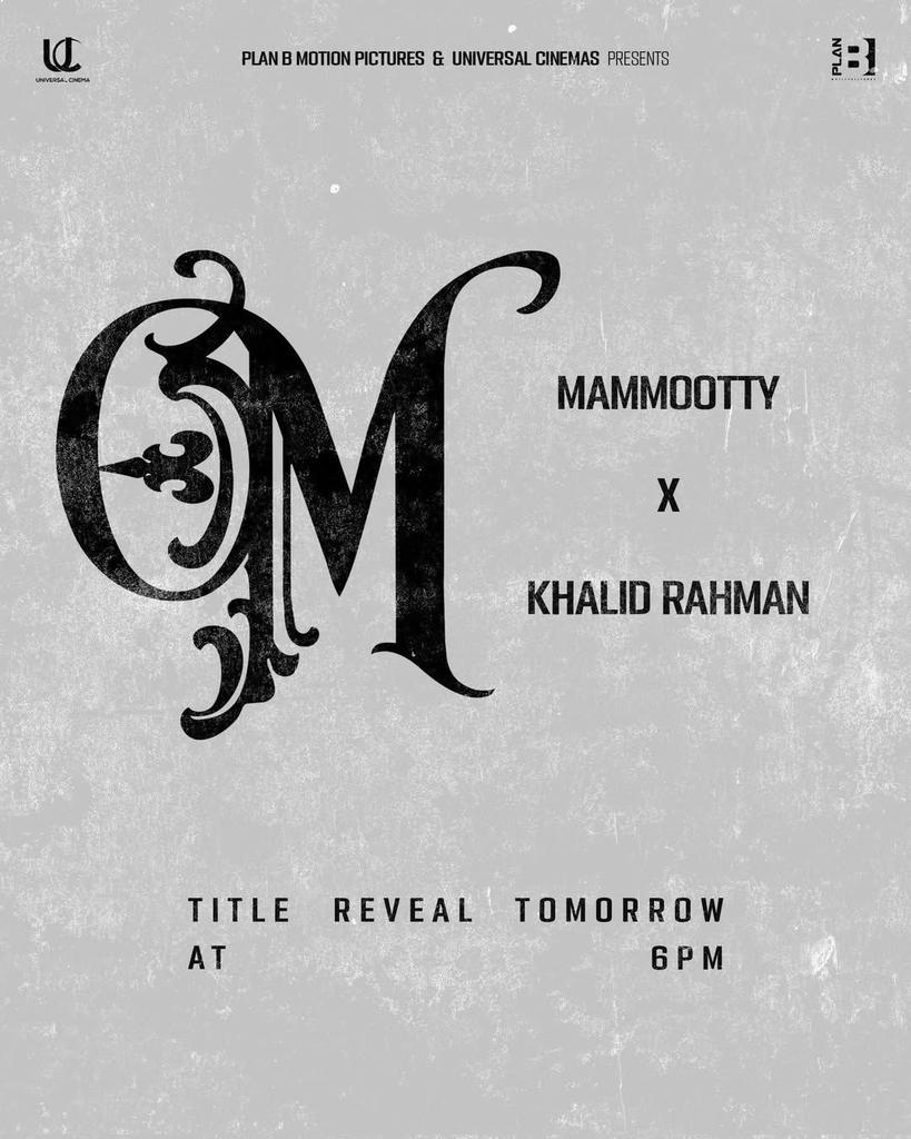 FrontRowTeam's tweet image. Expect a fun title 😁 The title might even become a talking point 

#MammoottyXKhalidRahman