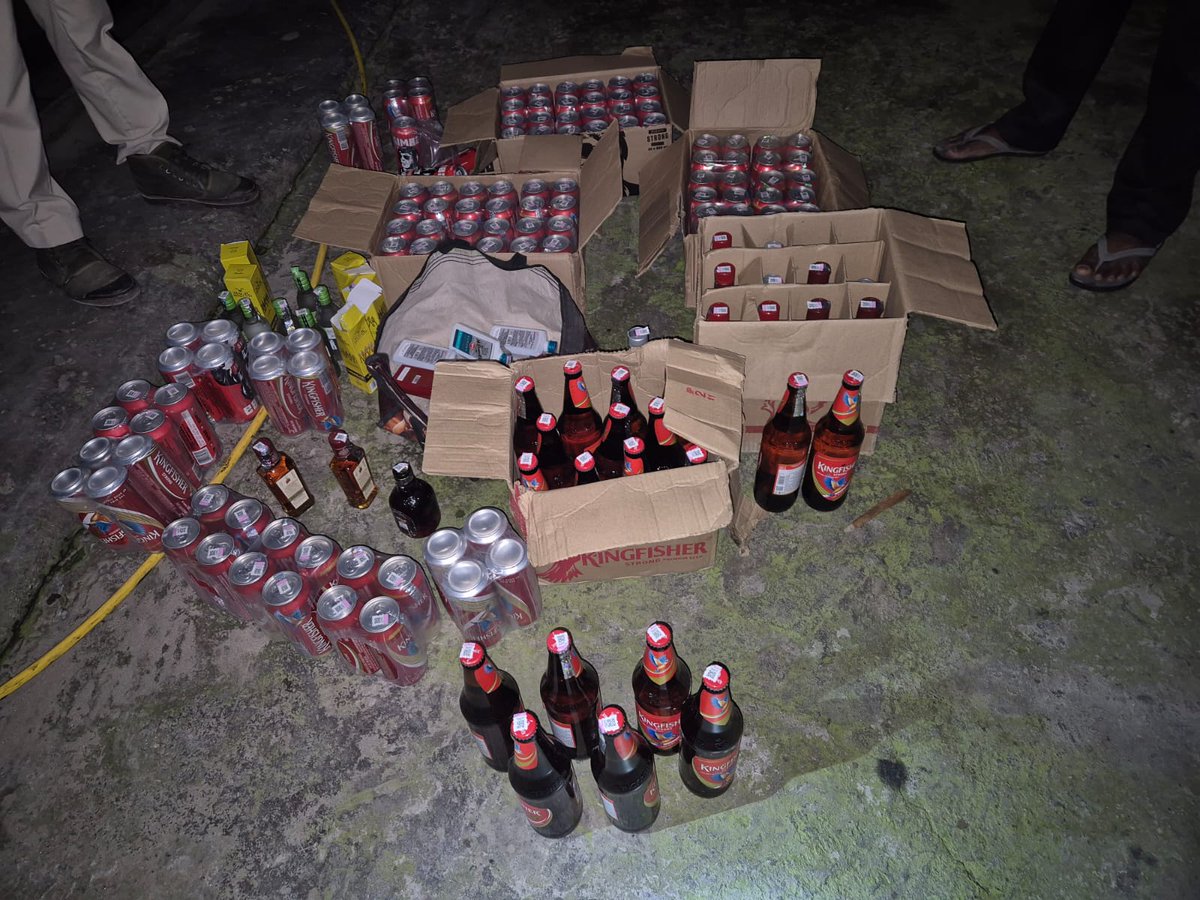 MajuliPolice's tweet photo. Majuli Police continues firm action against illicit liquor to ensure a safe &amp; lawful environment. 
Acting on credible inputs, raids at two locations led to seizure of 111.25 litres of illicit liquor.
Necessary legal action initiated.
@assampolice 
@DGPAssamPolice https://t.co/nGCpDCpN3A