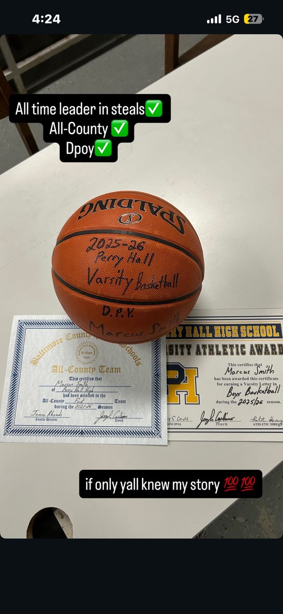 MarcusSmithjr_'s tweet image. Blessed to win Defense Player of The Year for the 2025-2026 year and to break the All-Time record in steals. #basketball #recordbroken