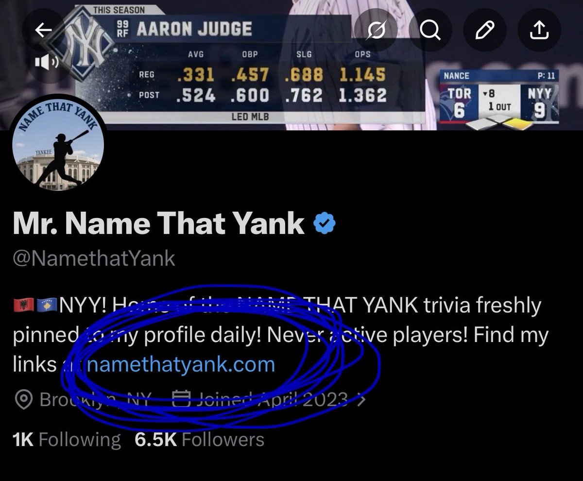 Mr. Name That Yank tweet media