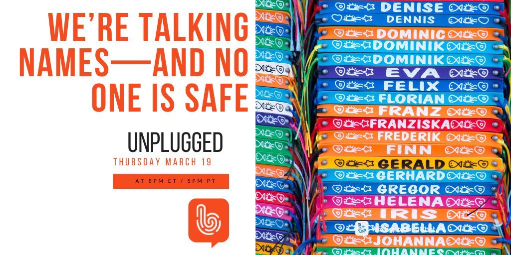 Bizapalooza's tweet image. Is there a name you never liked growing up—or still don’t? (First names only!)  

TONIGHT on #BizapaloozaChat UNPLUGGED

👉  We’re talking names—and no one is safe!

Join us on Thursday 3/19 at 8pmET/5pmPT! 

#funtime #gamenight #names #creativity #inspiration