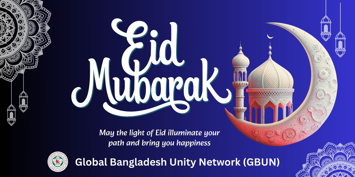 gbun71's tweet photo. Eid Mubarak! 🌙✨

May the light of Eid bring you happiness, peace, and prosperity. 🌙✨Wishing everyone joy, good health, and blessings.
#EidMubarak #GBUN https://t.co/080IJDqH0o