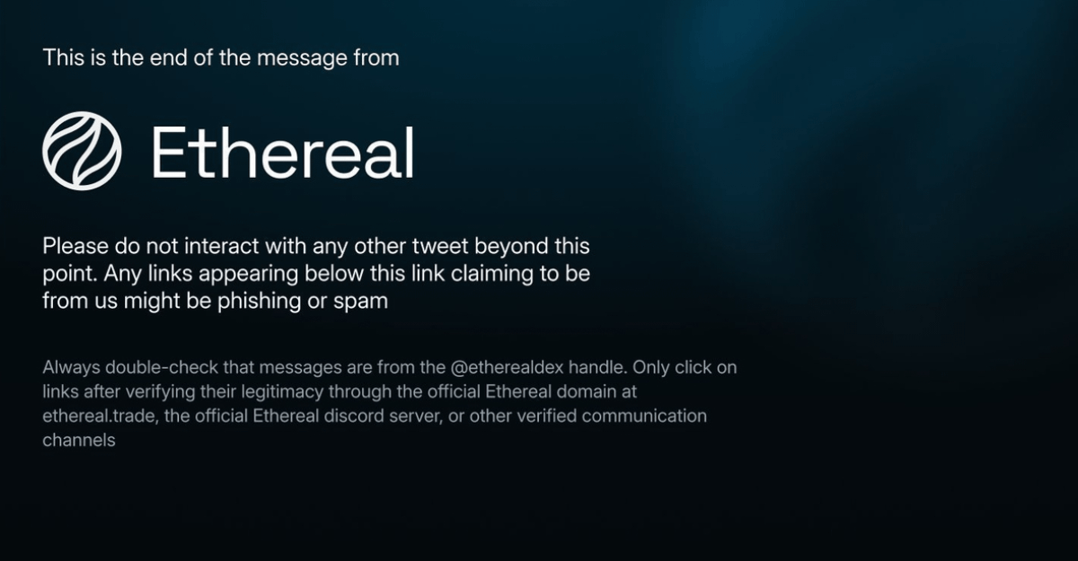 Ethereal tweet media