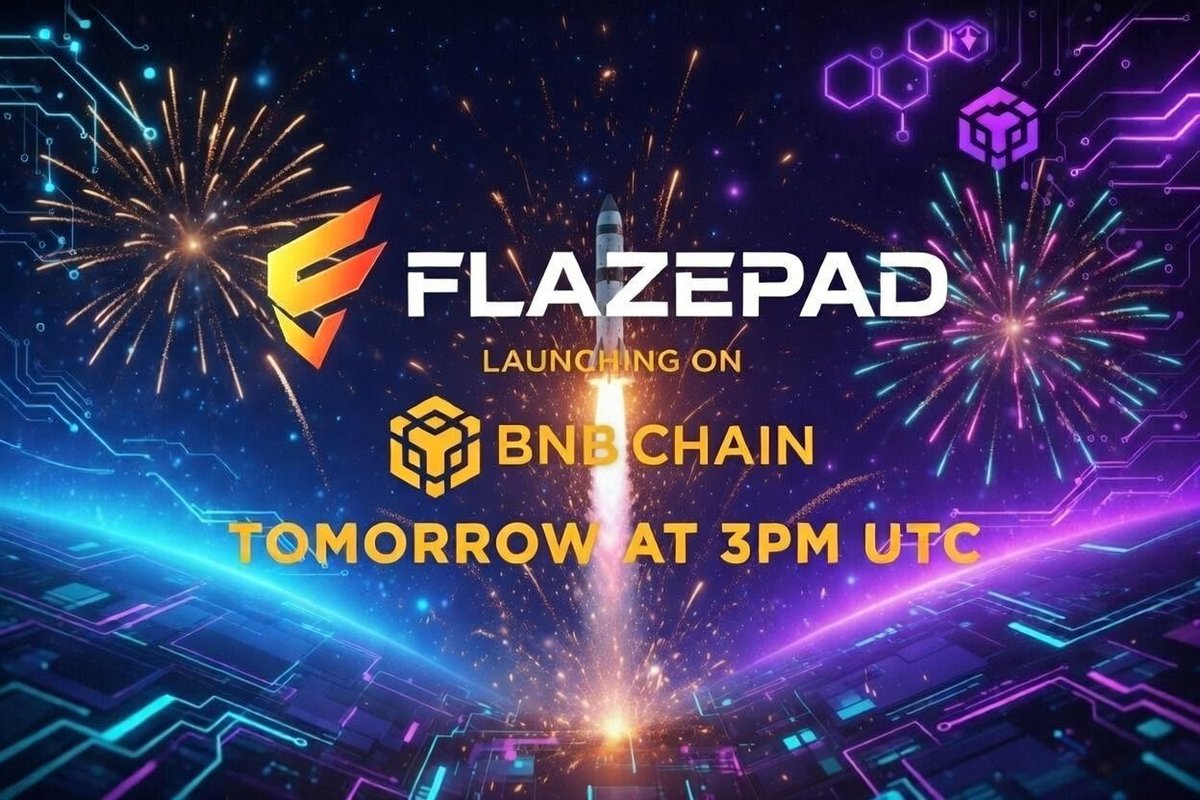 🚨 ATTENTION ALL MEMECOIN CREATORS &amp; DEGENS: THE NEXT BIG LAUNCHPAD DROPPING ON BNB CHAIN <a href="/BNBCHAIN/">BNB Chain</a> TOMORROW AT 3PM UTC 🔥

Tired of rugs, high fees, bot snipers, and unfair launches? 🤔

Flazepad is going LIVE tomorrow at 3PM UTC 🔥🤯 — the creator-first memecoin launchpad on