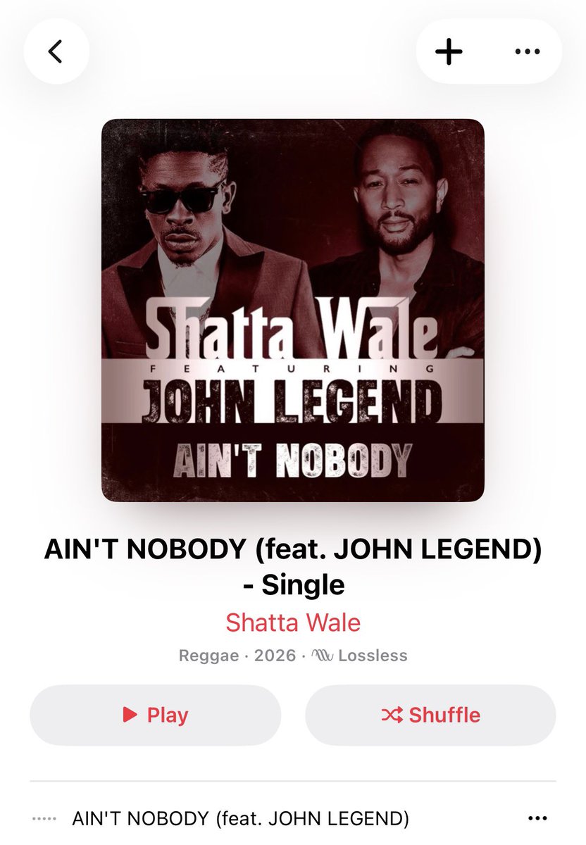 GLOBAL BANGER oooooo !! history has being made 🌍🔥🔥🔥 SHATTA WALE IS HIM 👑
<a href="/shattawalegh/">SHATTA WALE</a> ft <a href="/johnlegend/">John Legend</a> is out now on all dsp , shatta disciples , let’s gooooooooooo
🚀🚀🚀🚀🚀🚀🇬🇭🇺🇸🇬🇭🇺🇸🇬🇭🇺🇸🇬🇭🇺🇸🇬🇭
#ShattaJohnLegend
#ShattaJohnLegend
#ShattaJohnLegend
#ShattaJohnLegend
