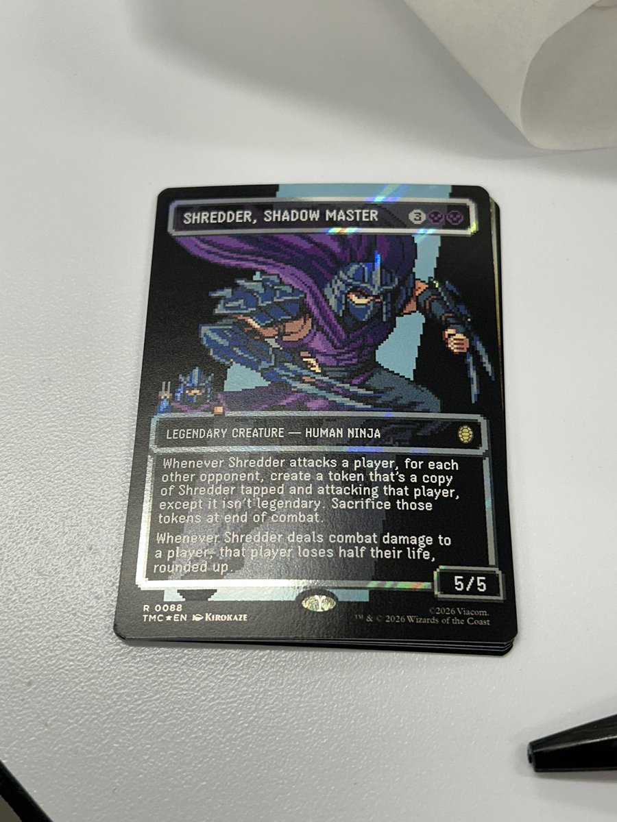 My first pixel art card was pulled today so sick