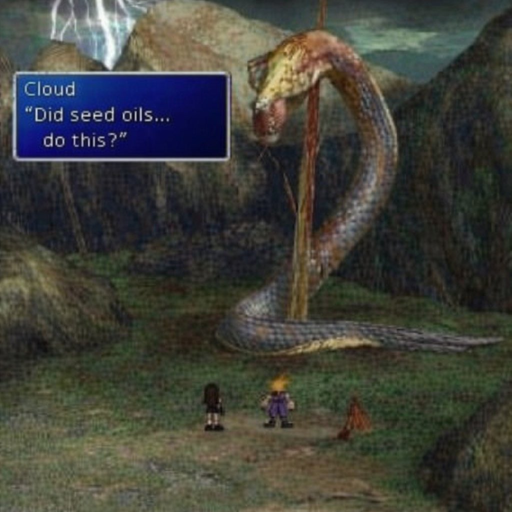 Seed Oil Disrespecter™️ tweet media