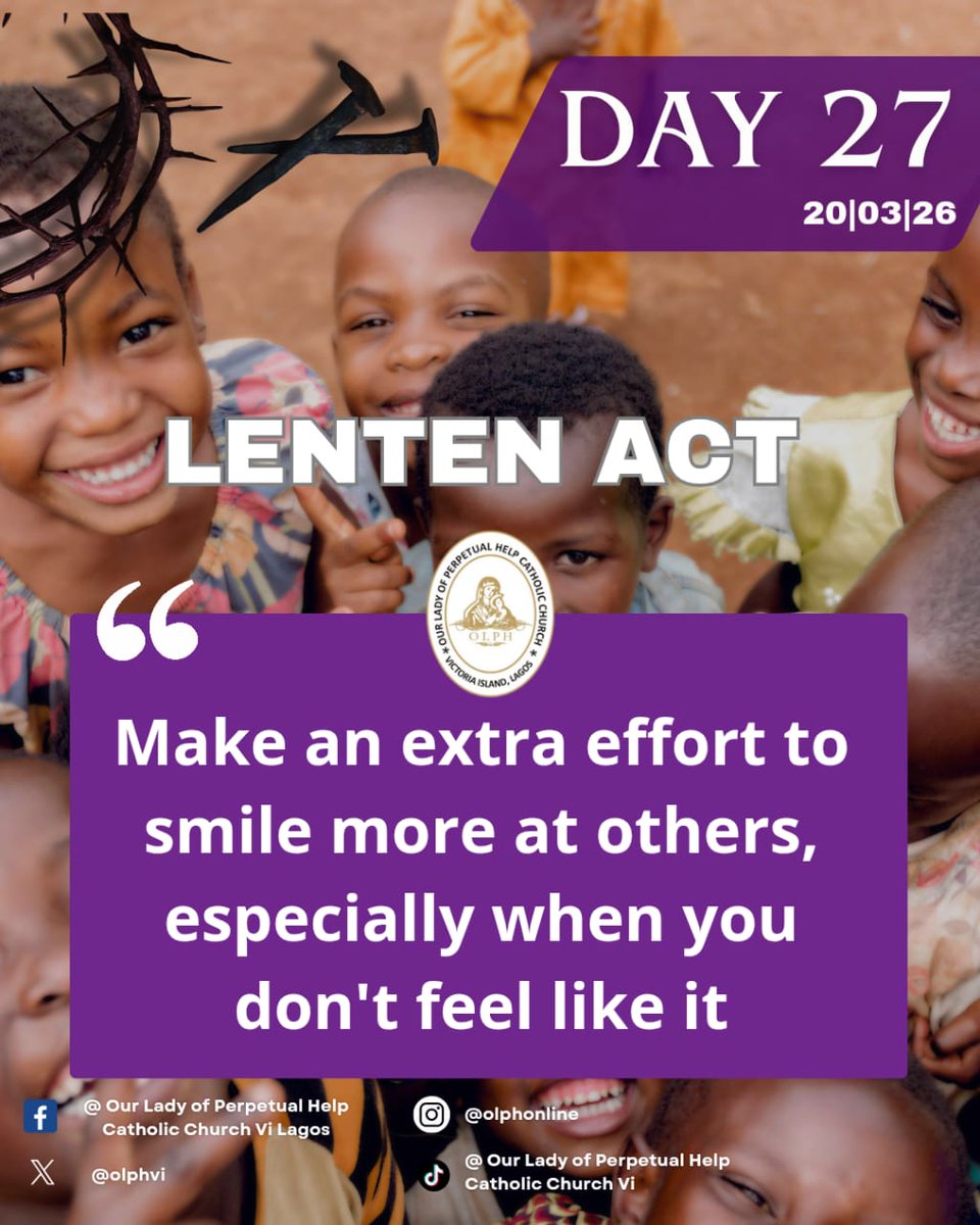 olphvi's tweet photo. Let us always meet each other with a smile, for the smile is the beginning of love.” — St. Teresa of Calcutta

“A joyful heart is more easily made perfect than a downcast one.” — St. Philip Neri https://t.co/bwQQJJ4SH8