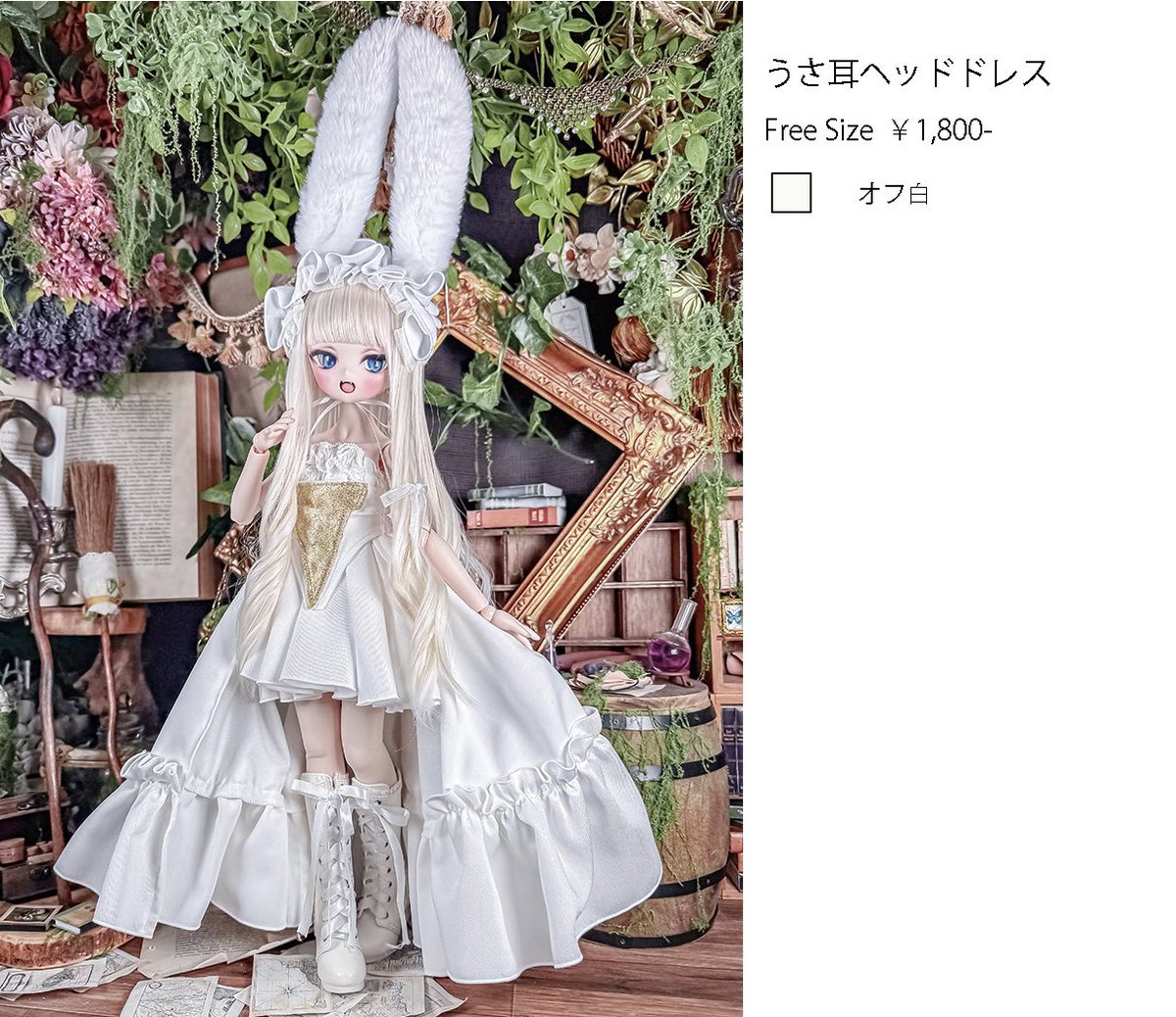 アイドール東京 新作「うさ耳ヘッドドレス」のご紹介です🐰 サイズは