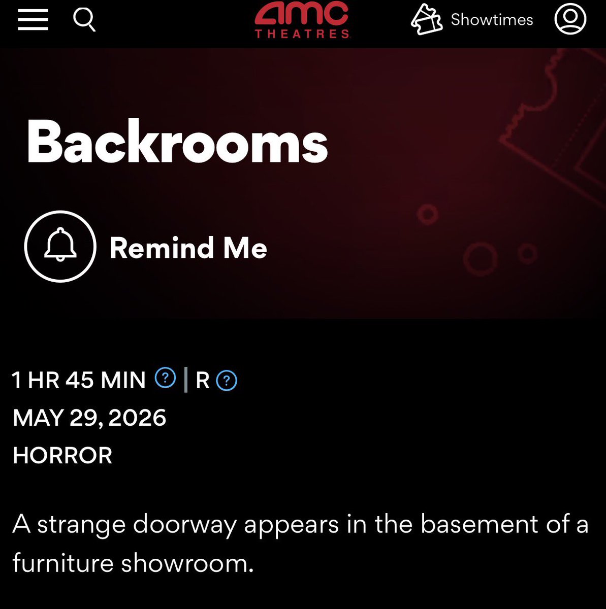 Backrooms Movie Updates tweet media